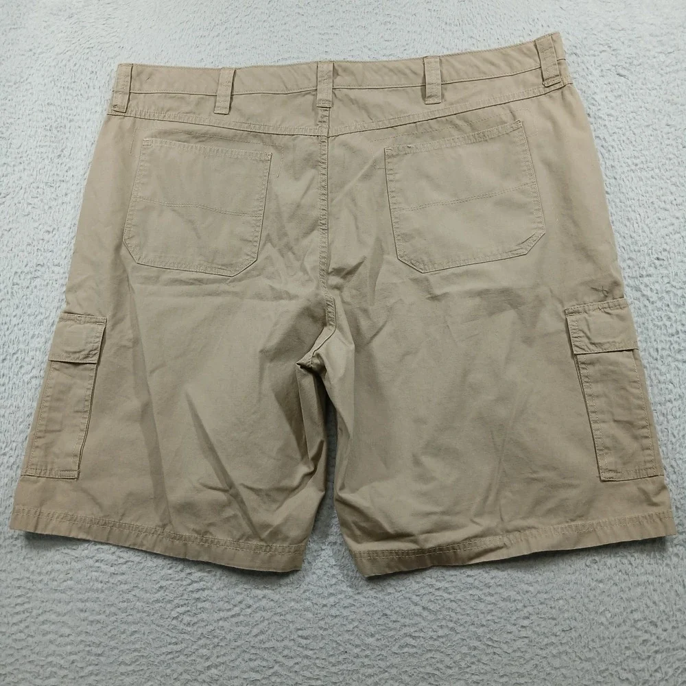 Wrangler Authentics Men's Cargo Shorts Size 46 Khaki Cotton Casual Pockets‎
